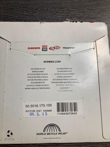 Brugt Avid Disque Frein 180mm bike — billede 2 af 6