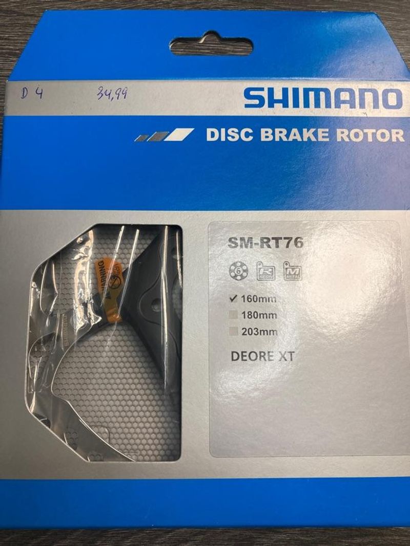 Used Shimano Disque frein SM-RT76 160mm Brakes