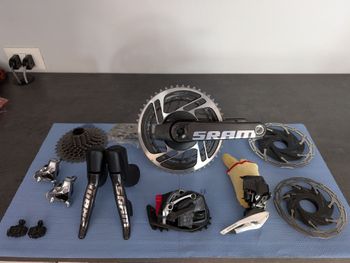 Used Sram RED eTap AXS D1 Quarq Pro Team 2023 Groupset