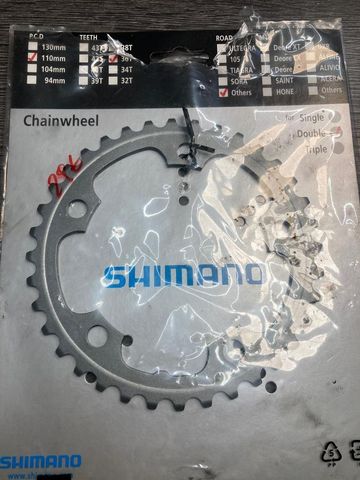 Used Shimano Plateau Shimano 36dents Y1MS36000 Drivetrain & Pedals