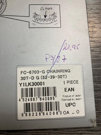 Used Shimano Plateau  30dents Y1LK30001 bike — image 4 of 5