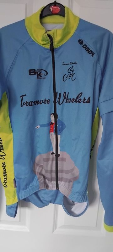 Używany Sean Kelly Tramore Wheelers Cycling Club Rain Jacket Cycling Clothing