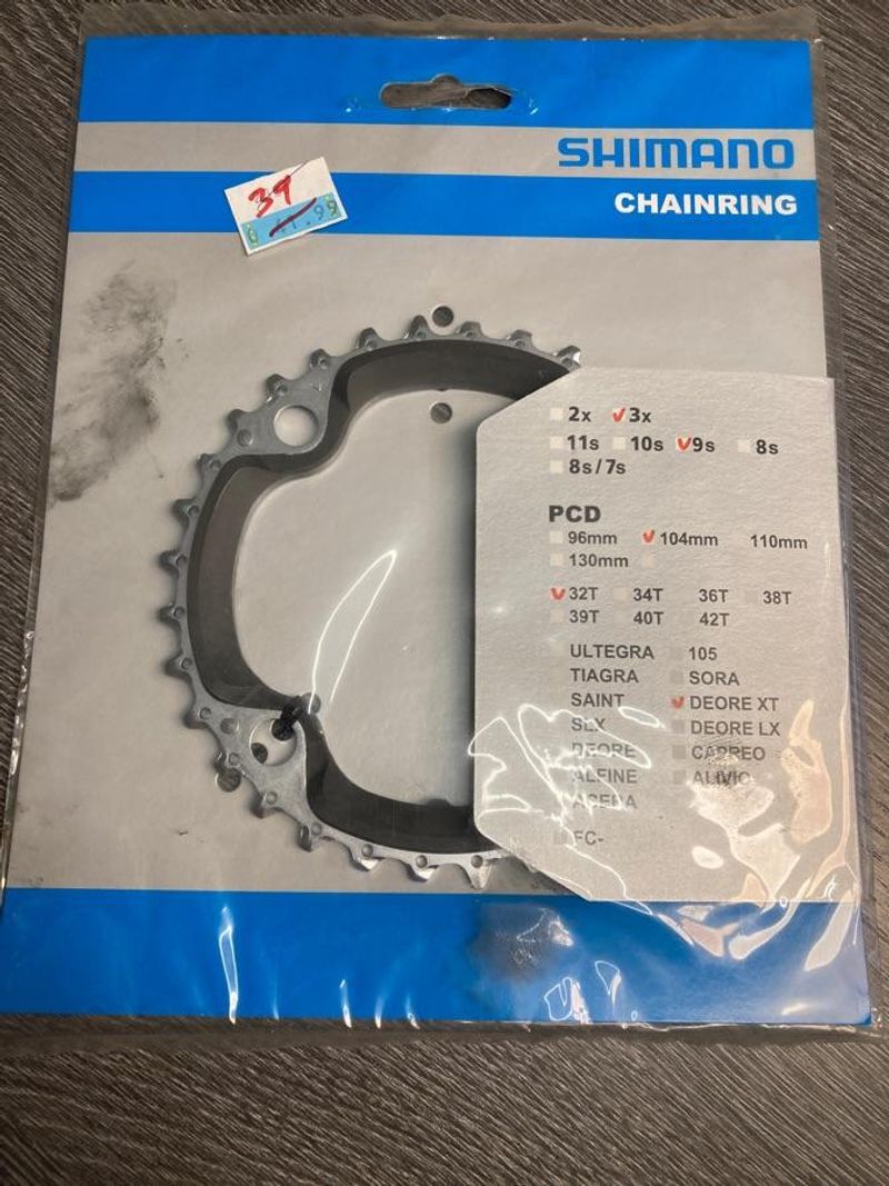 Käytetty Shimano Plateau 32 dents 9Vit deore Xt Y1J198020 Drivetrain & Pedals