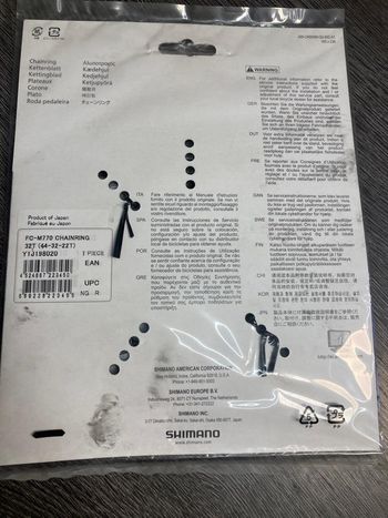 Used Shimano Plateau   32 dents 9Vit deore Xt Y1J198020 bike — image 3 of 4