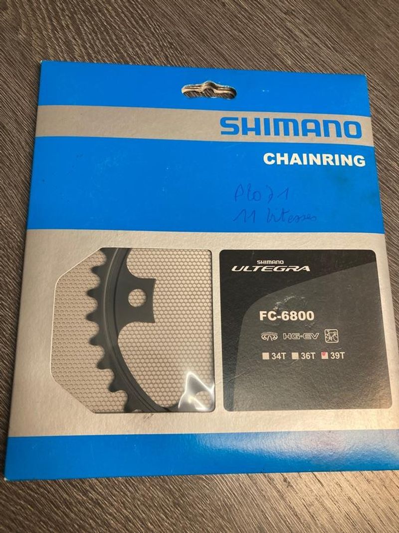 Gebrauchtes Shimano Plateau 39 dents 11vit FC-6800 Ultegra Y1P439000 Drivetrain & Pedals