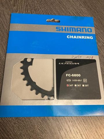 Used Shimano Plateau Shimano 34 dents 11vit FC-6800 Ultegra Y1P434000 Drivetrain & Pedals
