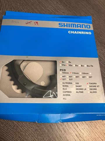 Used Shimano Plateau Shimano 50 dents 10vit Tiagra FC-4700 Y1RC98050 Drivetrain & Pedals
