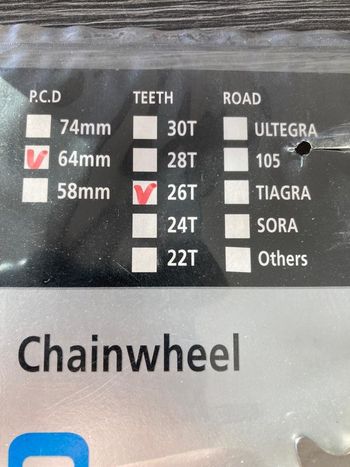 Used Shimano Plateau  26dents 64mm Deore Lx FC-M581 Y1FV26000 bike — image 2 of 4