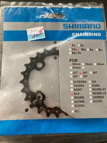 Używany Shimano Plateau 24dents SLX 10vit 64mm FC-M675 Y1NA24000 Drivetrain & Pedals