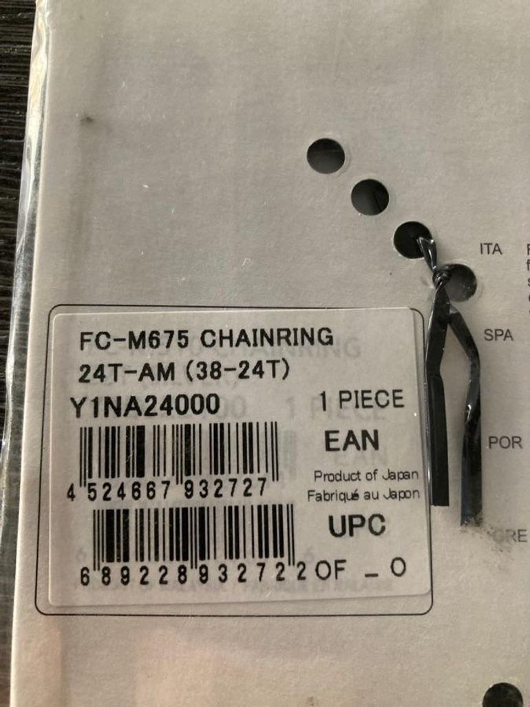 Used Shimano Plateau  24dents SLX 10vit 64mm FC-M675 Y1NA24000 bike — image 4 of 4
