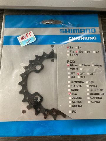 Używany Shimano Plateau 24dents SLX 10vit 64mm FC-M675 Y1NA24000 Drivetrain & Pedals