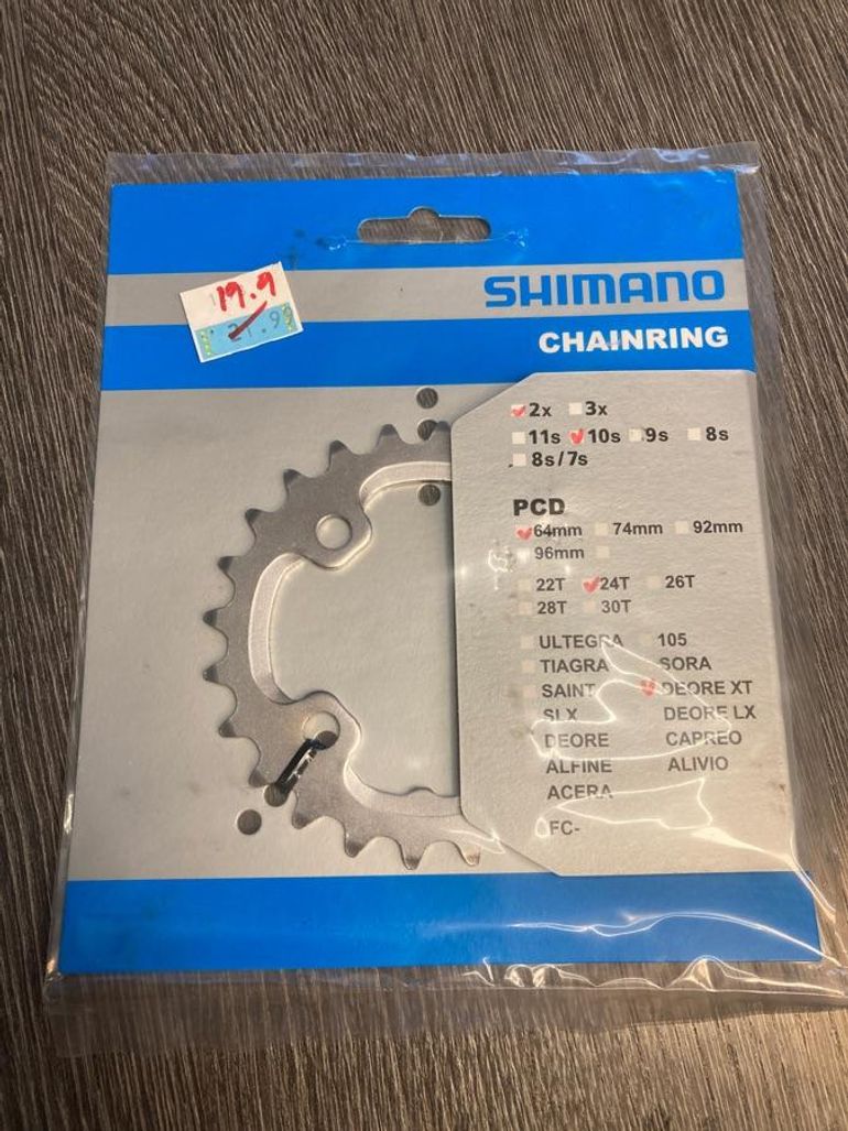 Used Shimano Plateau  24 dents DEORE XT 10vit 64mm FC-M785 Y1ML24000 bike — image 1 of 3