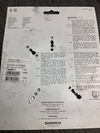 Used Shimano Plateau  105 39 dents 130mm 10vit FC-5703S Y1M49810 bike — image 4 of 6