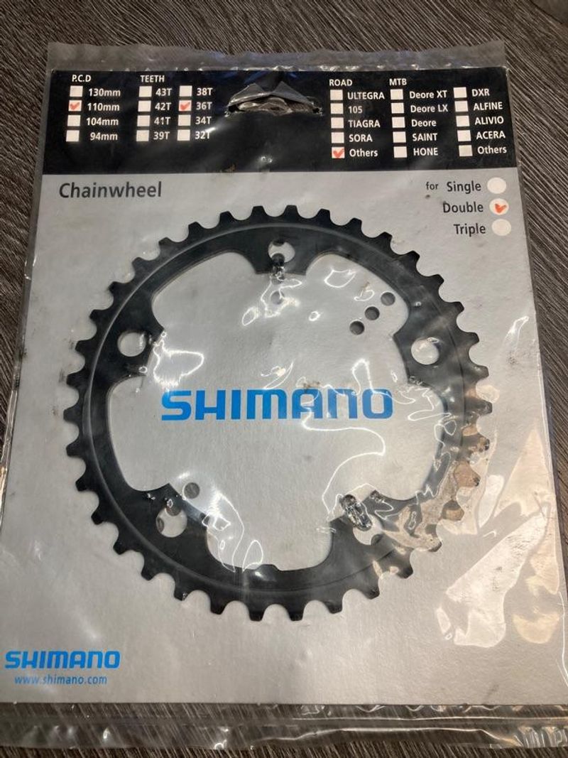 Gebrauchtes Shimano Plateau route 36 dents 110mm FC-CX50 Y1MS36010 Drivetrain & Pedals