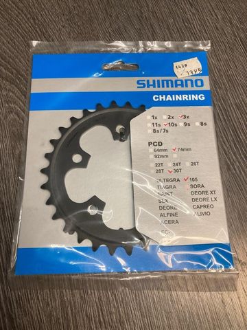 Used Shimano Plateau shimano 105 30 dents 74mm FC-5703L Y1M430030 Drivetrain & Pedals
