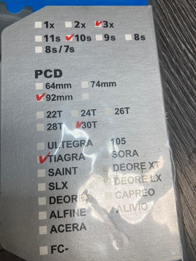 Used Shimano Plateau  Tiagra 30 dents 92mm 10vit FC-4603 Y1MJ30000 bike — image 2 of 4