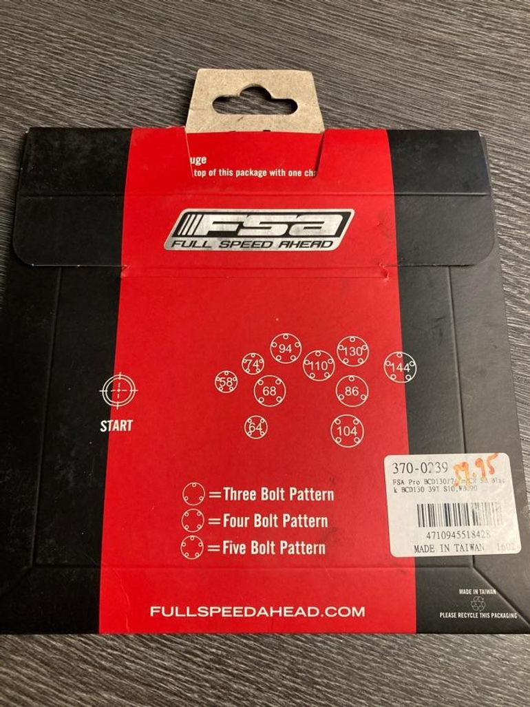 Used Fsa Plateau  39 dents bcd130/74mm S10 bike — image 2 of 5
