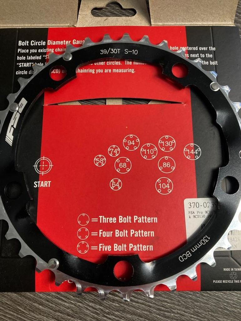 Used Fsa Plateau  39 dents bcd130/74mm S10 bike — image 3 of 5
