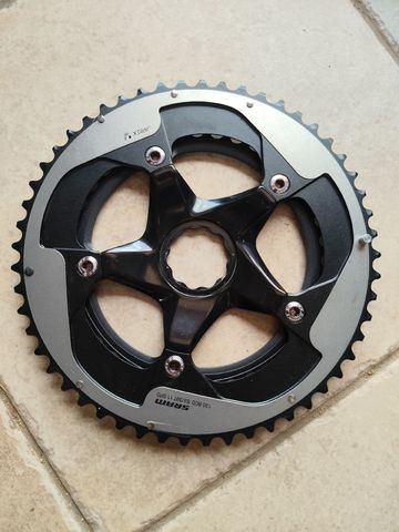 Brugt Sram Chainrings and Spider Drivetrain & Pedals