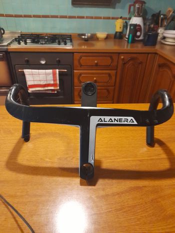 Used Deda Elementi Alanera Carbon Handlebar Cockpit