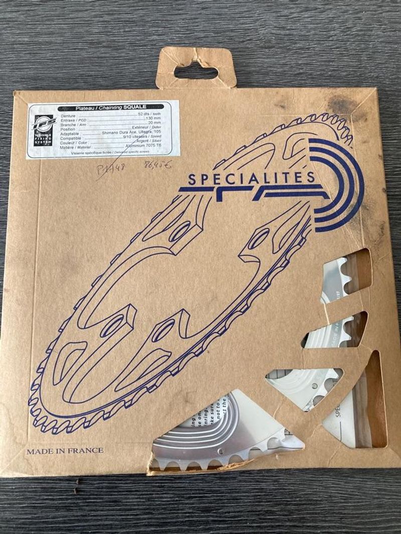 Spécialités T.A. Plateau Specialites TA 52 dents 130 9/10 speed - SQUALE Drivetrain & Pedals usato