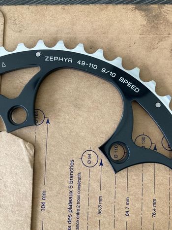 Used Spécialités T.A. Plateau Specialites TA 49 dents 110 9/10 speed - Zephyr bike — image 5 of 5