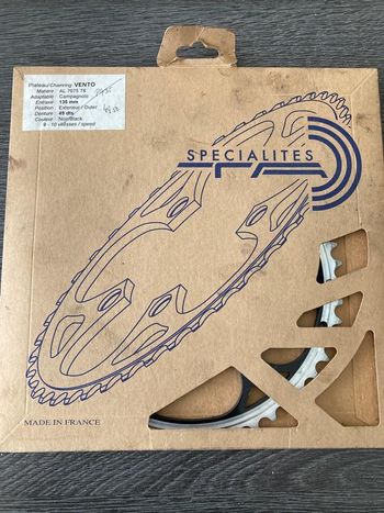 Spécialités T.A., Plateau Specialites TA 49 dents 135mm  9/10 speed - Vento