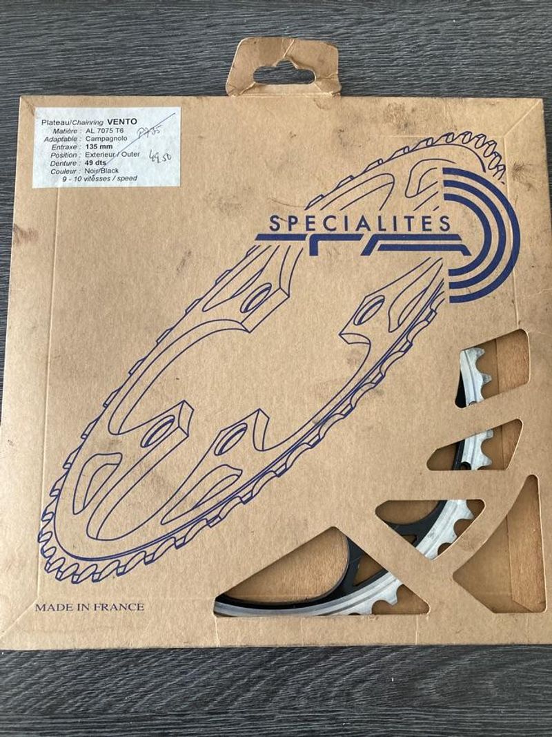 Spécialités T.A. Plateau Specialites TA 49 dents 135mm 9/10 speed - Vento Drivetrain & Pedals usato