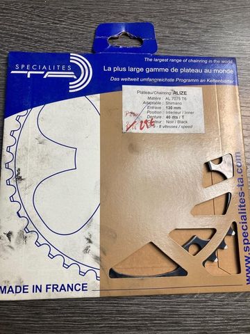 Gebrauchtes Spécialités T.A. Plateau Specialites TA 40 dents 130 mm 9-10 vitesses Alize Drivetrain & Pedals