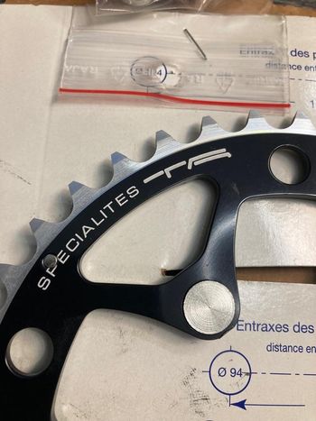 Used Spécialités T.A. Plateau Specialites TA 39 dents 130 mm 9-10 vitesses Alize / K bike — image 4 of 6