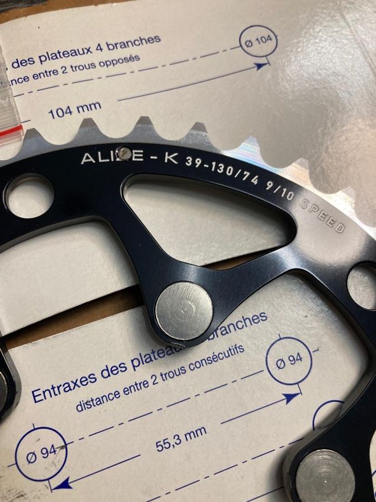 Used Spécialités T.A. Plateau Specialites TA 39 dents 130 mm 9-10 vitesses Alize / K bike — image 5 of 6