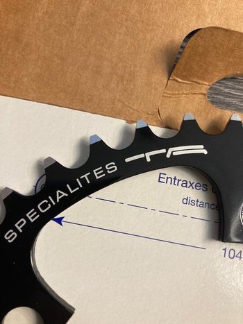 Used Spécialités T.A. Plateau Specialites TA 39 dents 110 mm 9-10 vitesses Zephyr bike — image 3 of 4