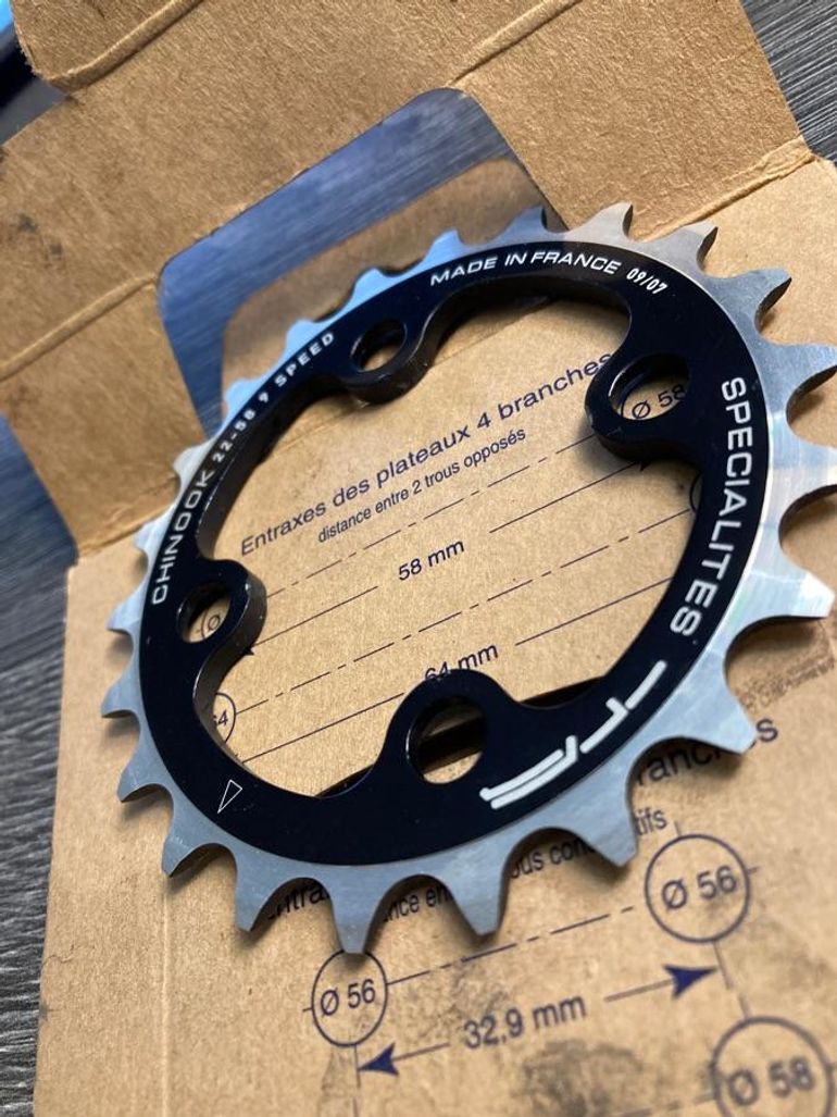Used Spécialités T.A. Plateau Specialites TA 22 dents 58 mm 9 vitesses chinook bike — image 4 of 5