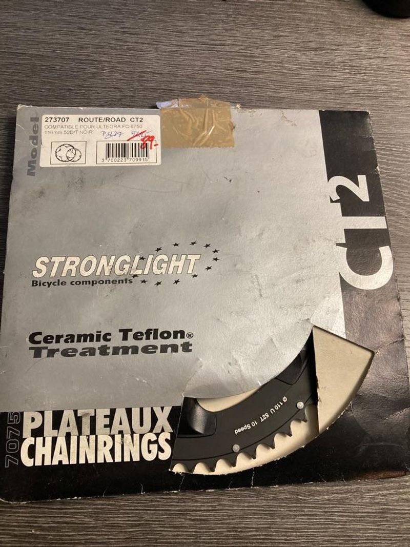 Used Stronglight Plateau Stronglight 52 dents 110 mm Drivetrain & Pedals