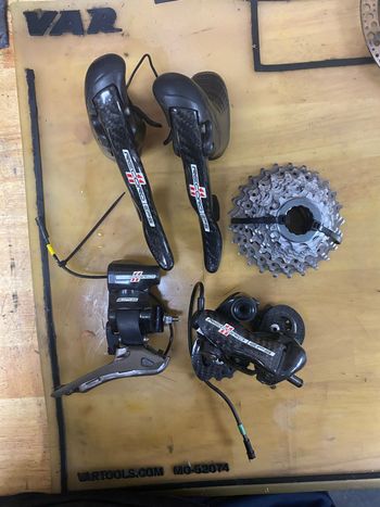 Gebrauchtes Campagnolo Record EPS Groupset 11 vitesses patins Groupset