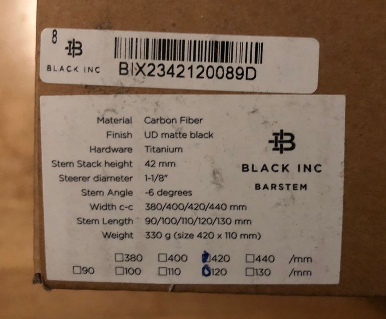 Brugt Black Inc INTEGRATED BARSTEM - HB04 2026 bike — billede 4 af 8