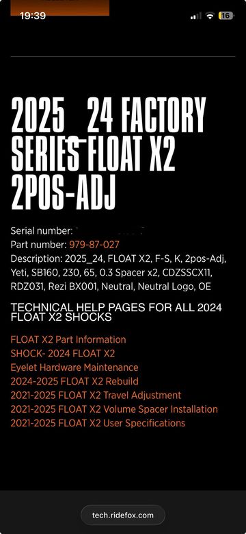 Gebrauchtes Fox Float X2 Factory 2025 bike — Bild 3 von 3