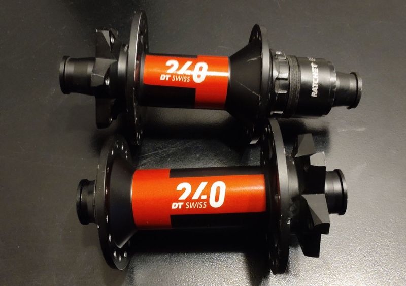 Used Dt Swiss 240 EXP MTB 6-Bolt Boost Hub set 2025 Wheels