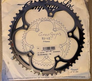 Campagnolo Centaur 10s UD 135t Chainring 53x42 135BCD 2012 Drivetrain & Pedals usato
