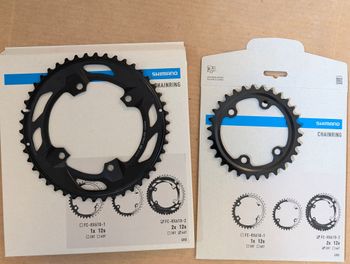 Used Shimano GRX RX610 2x12 46/30 Chainrings 2026 Drivetrain & Pedals