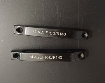 Brugt Tektro Adattatori A2 F160/R140 Brakes