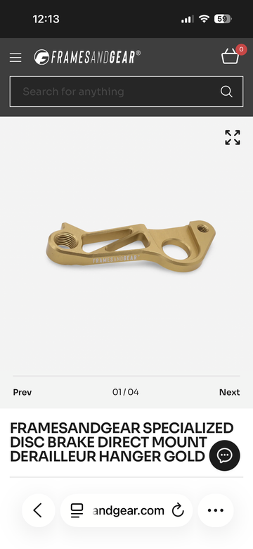 Gebrauchtes Framesandgear Specialized Disc Brake Direct Mount Derailleur Hanger 2025 Drivetrain & Pedals