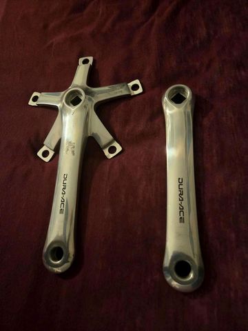 Gebrauchtes Shimano Dura Ace FC 7600 Drivetrain & Pedals