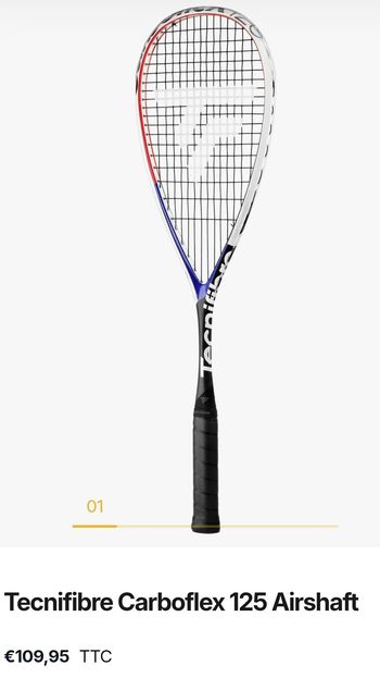 Brugt Tecnifibre Carboflex 125 AIRSHAFT 2024 Squash
