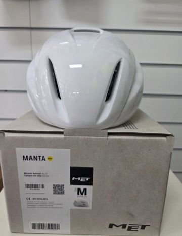 Tweedehands MET Manta MIPS Absolute White 2026 bike — afbeelding 3 van 5