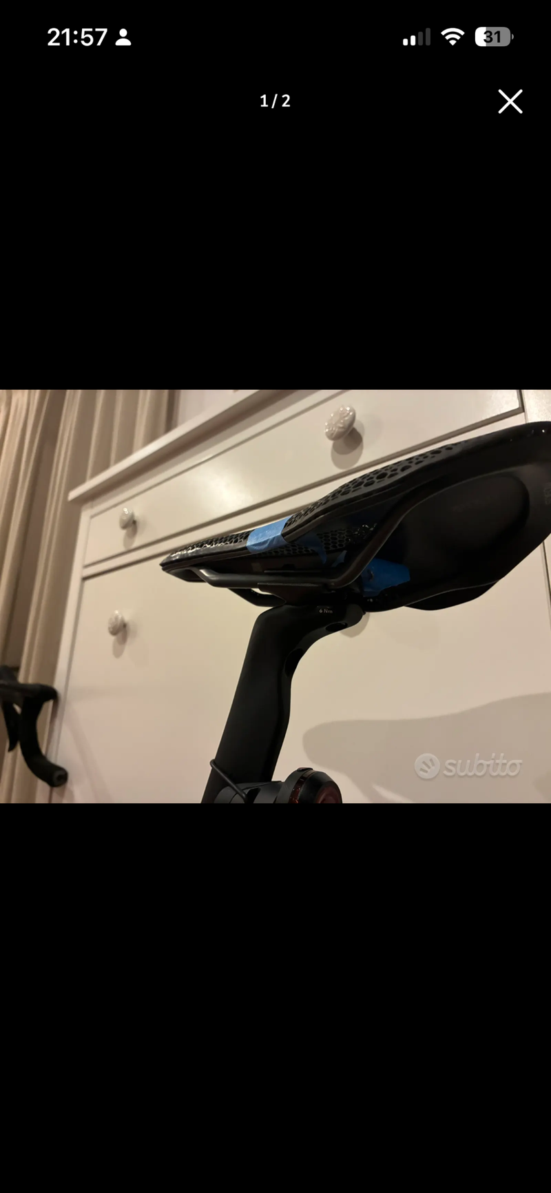 Brugt Fizik Vento Argo 00 Adaptive 2025 Saddles & Seatposts