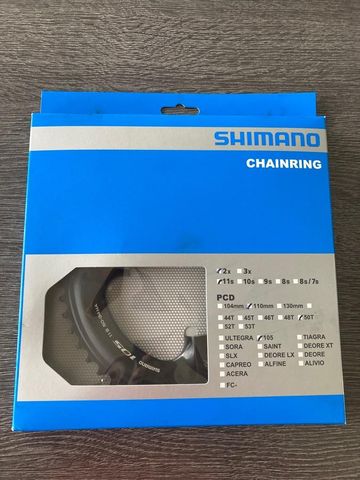 Shimano Plateau Shimano 50 dents 105 110mm 11 vitesses Drivetrain & Pedals d'occasion