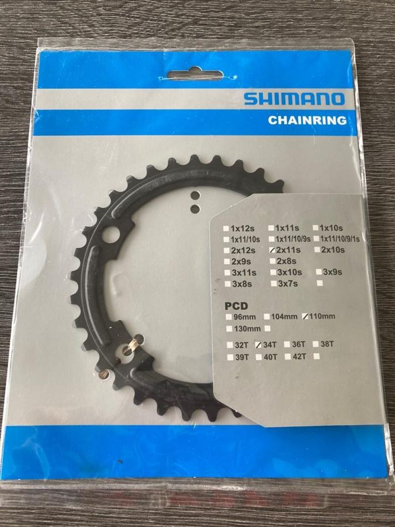 Shimano Plateau 34 dents 105 110mm 11 vitesses Drivetrain & Pedals d'occasion