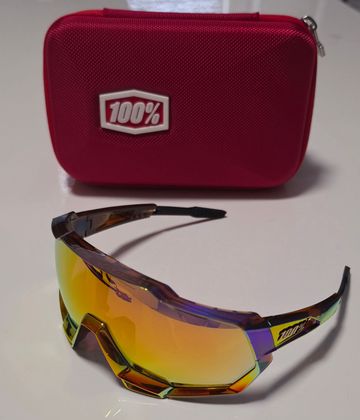 Used 100% Speedtrap Sagan Peter decon Ltd limited chromium gold hiper lens Cycling Accessories
