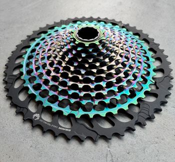 Used Sram XX1 Eagle XG-1299 10–52T Rainbow Cassette 2025 Drivetrain & Pedals